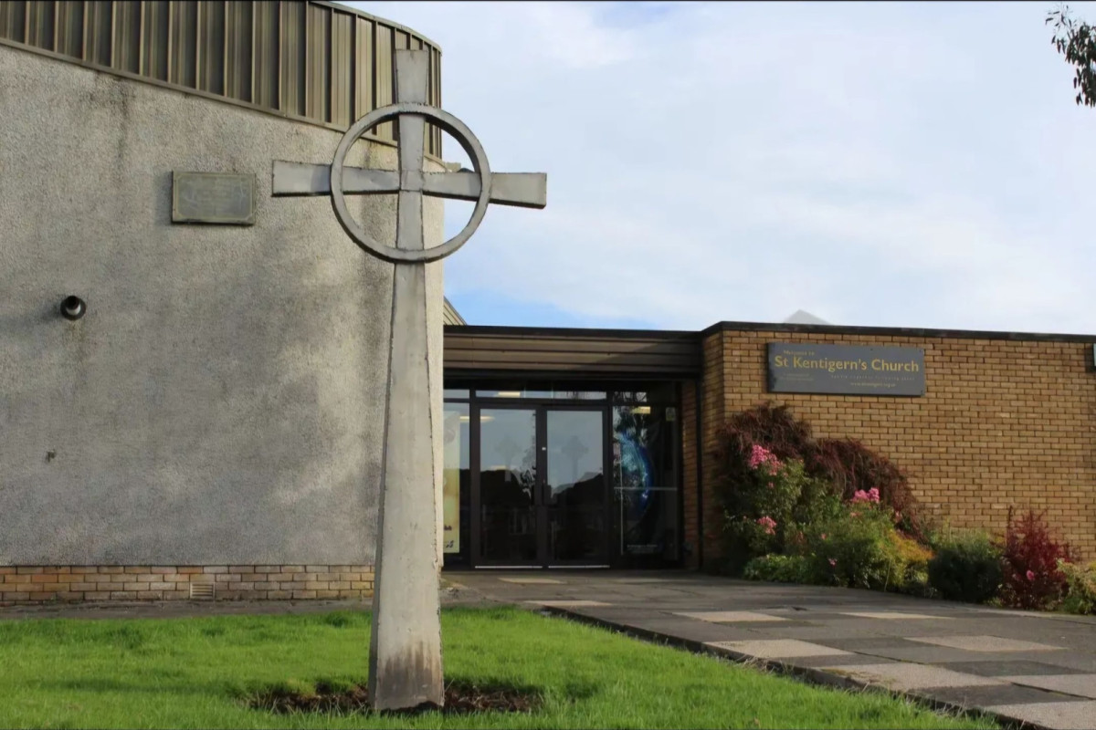 The cross at St Kentigern's